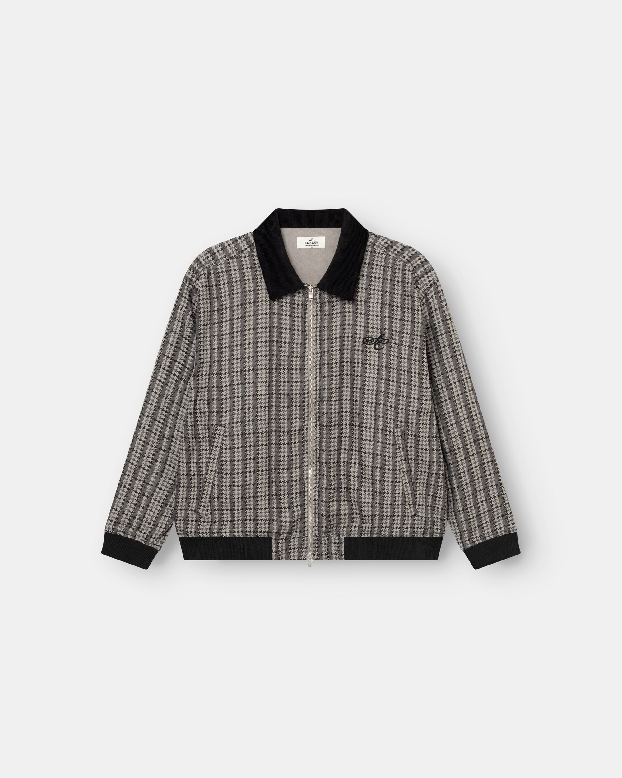 Houndstooth Jacket Black